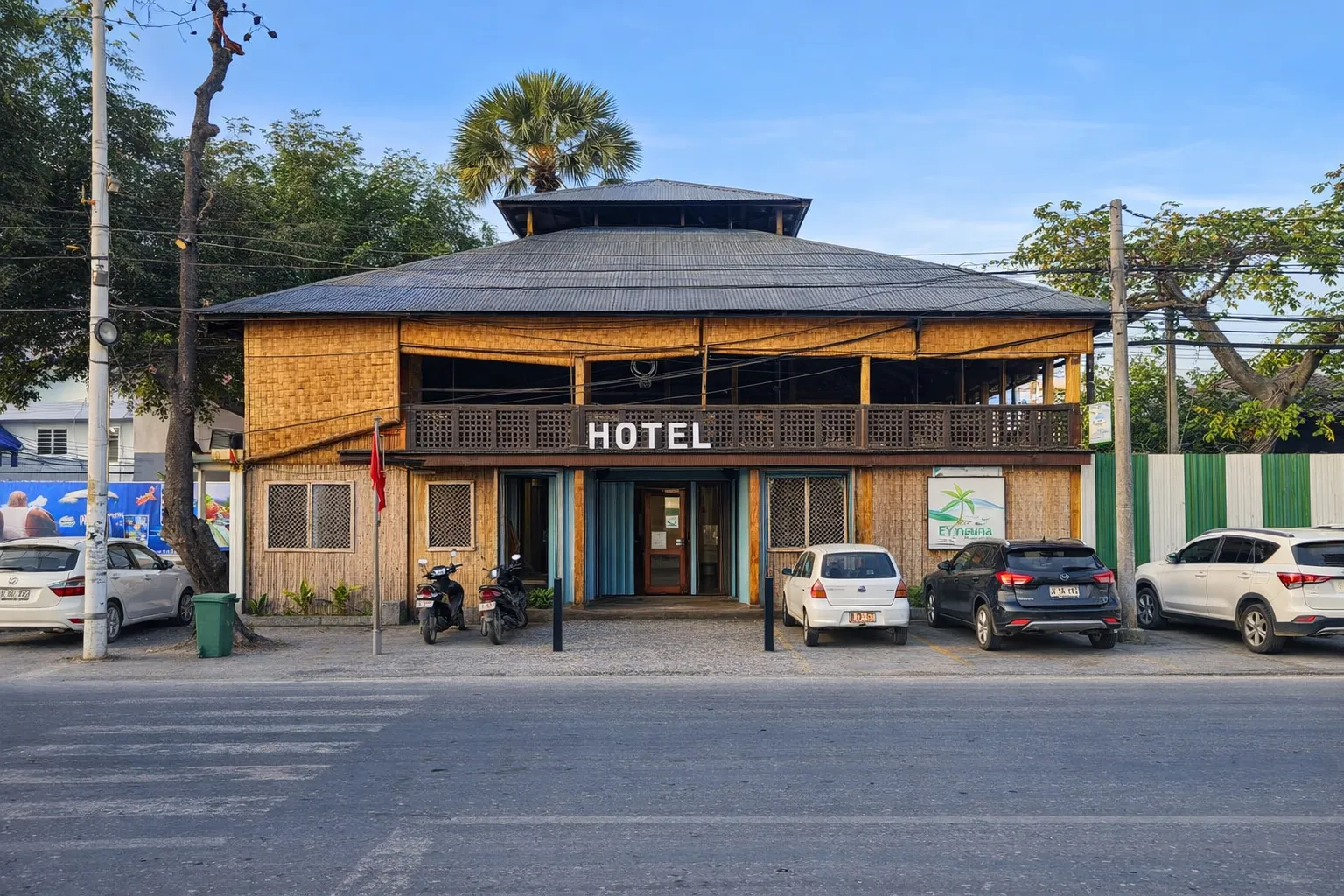 Hotel Esplanada main entrance building with Esplanada sign